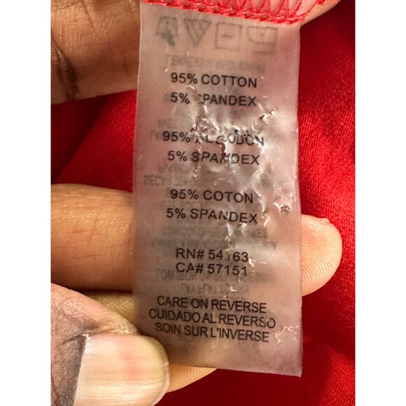 Karl lagerfield Red Graphic Tee With Eiffel Tower Design From Paris Love Karl M - Picture 5 of 10